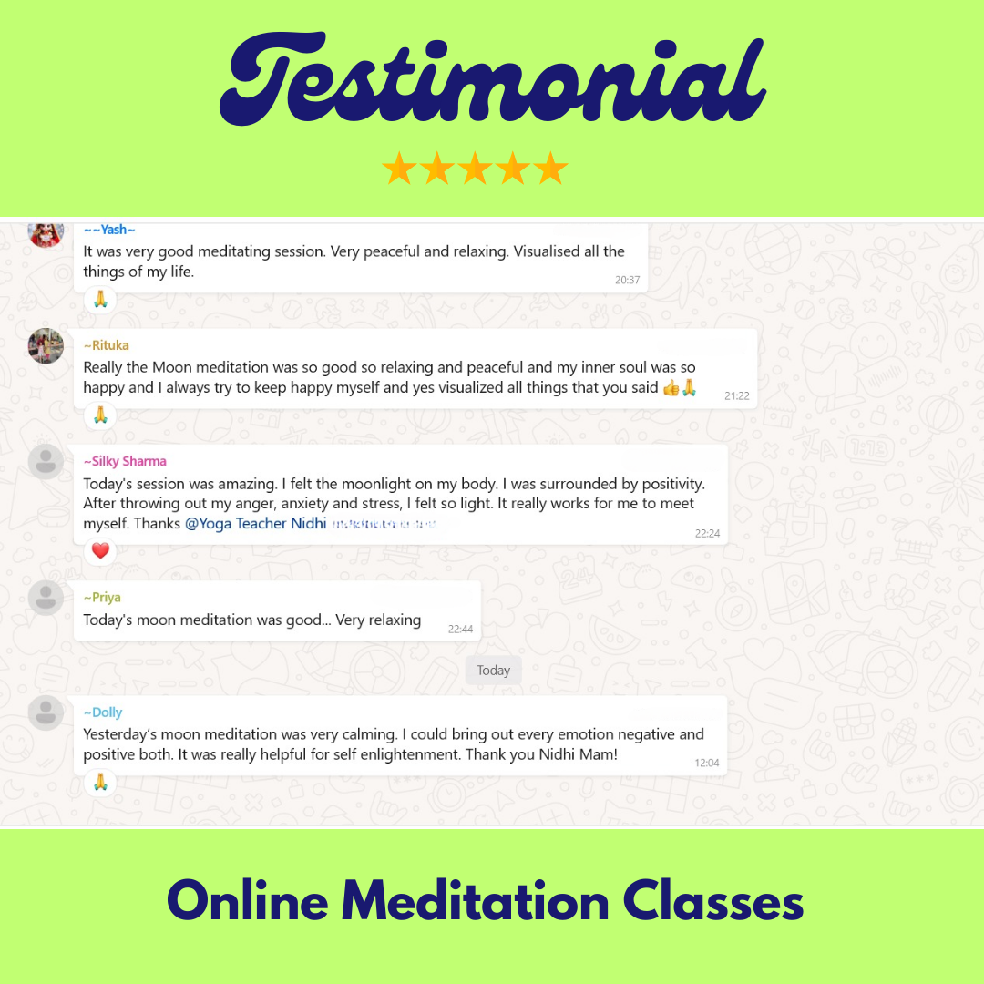 Online Meditation Classes testimonial