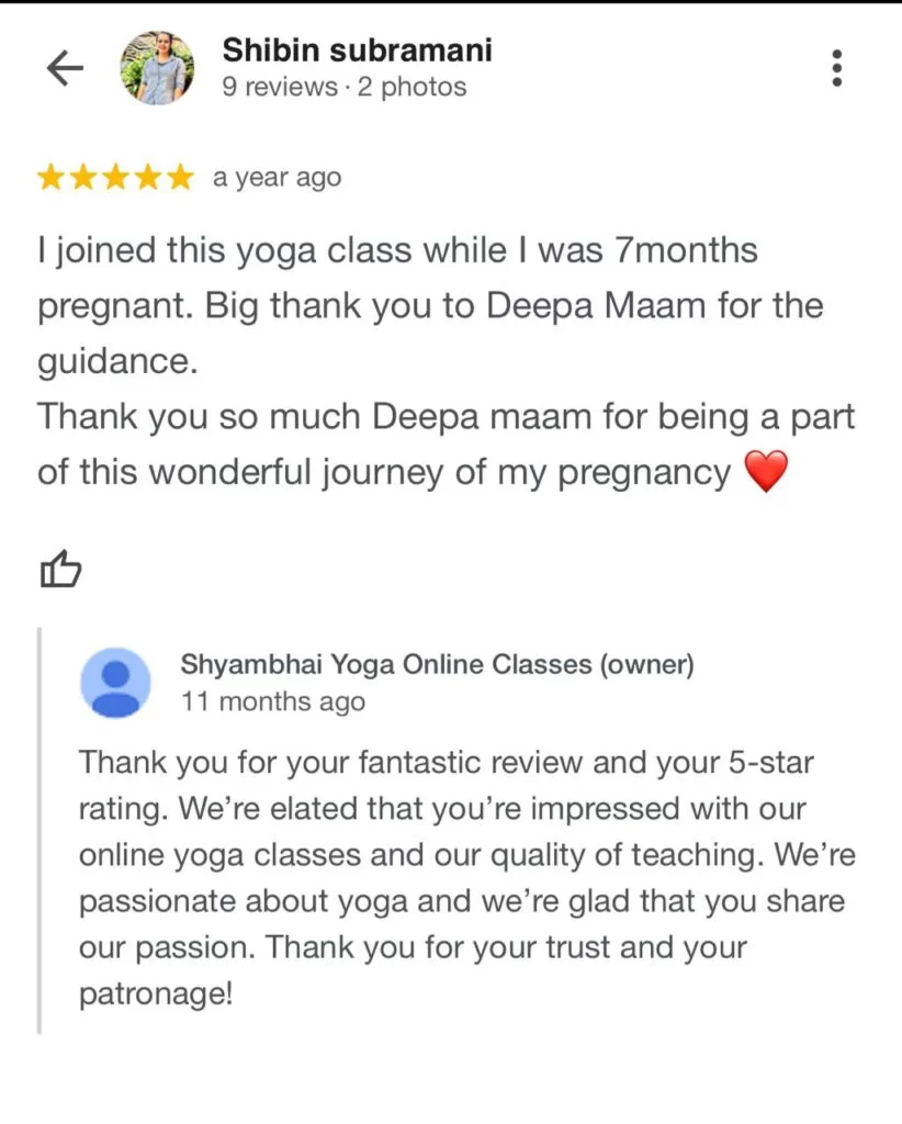 pregnancy yoga review