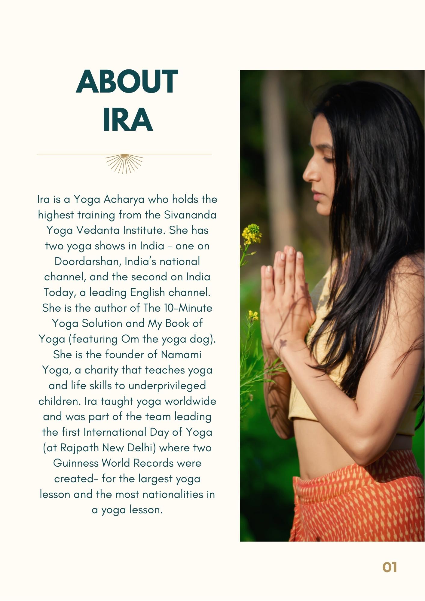 Yoga Retreat with Ira - about IRA