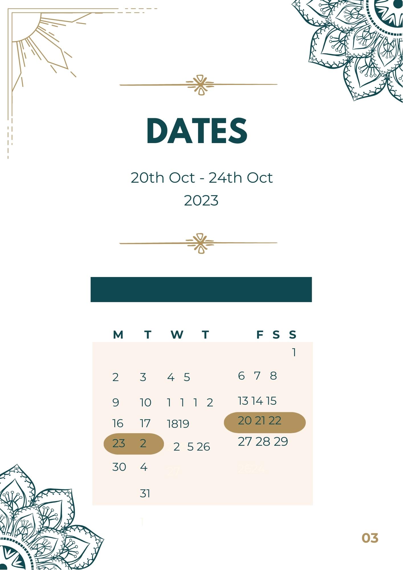 Yoga Retreat Dates