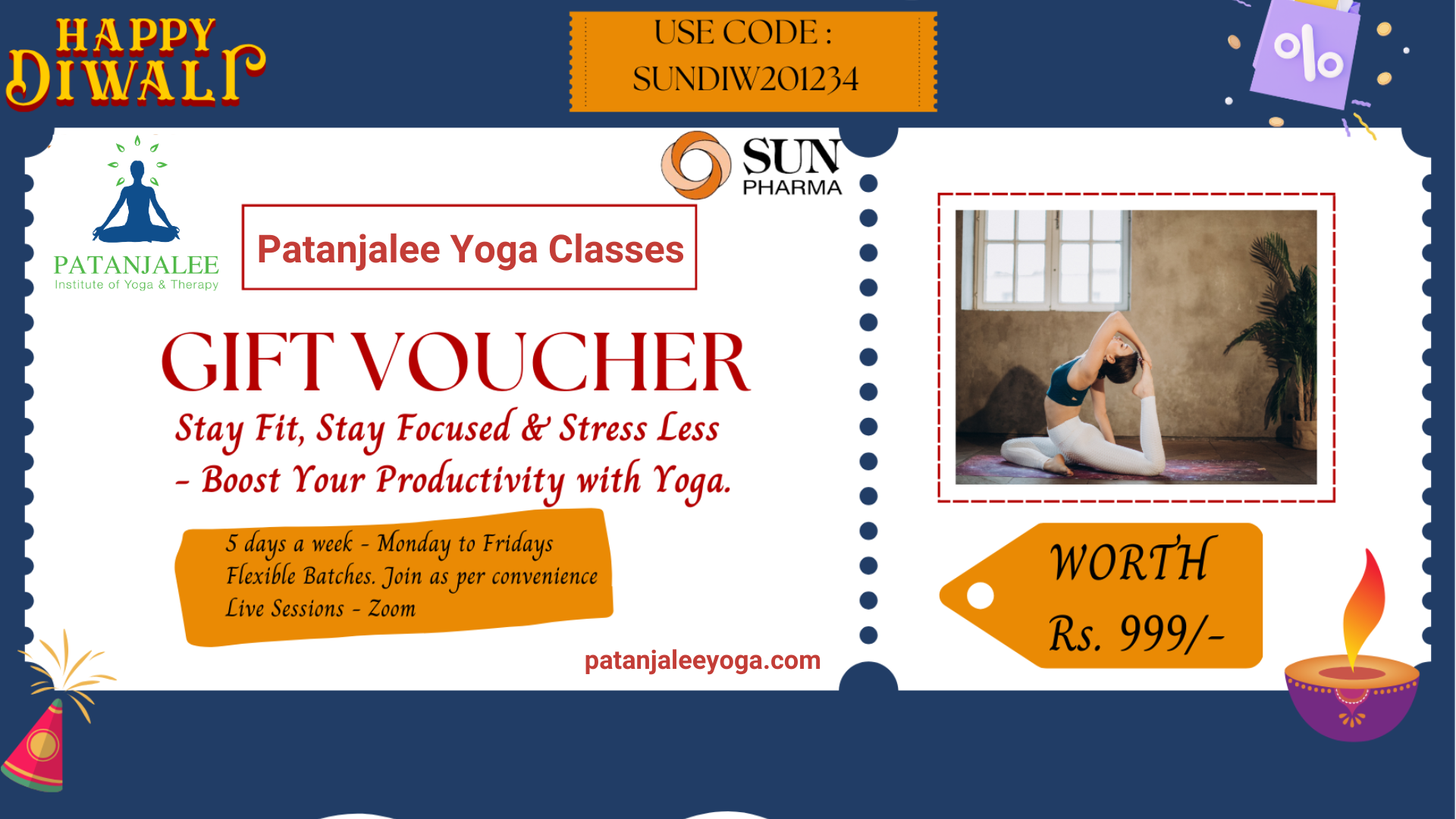 You are currently viewing This Diwali, Gift Health & Wellness: Offer Your Employees a Yoga Program from Patanjalee Shyambhai Yoga