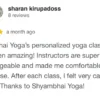 personalized yoga online reviews